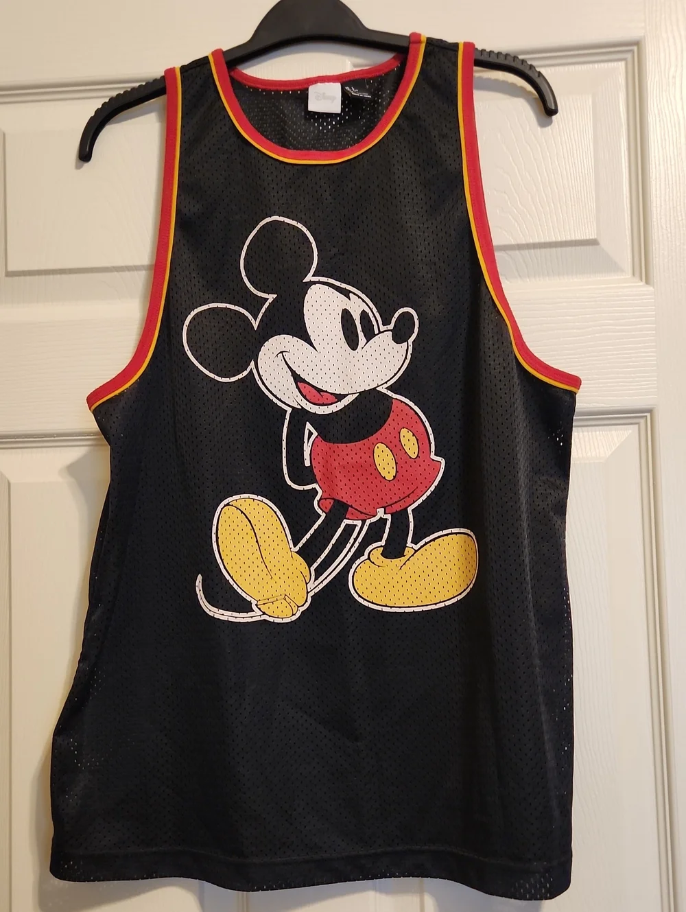 Disney Black Mesh Mickey Mouse Tank, Like New, Large - Picture 1 of 8